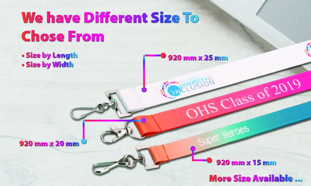 Individuell bedrucktes Lanyard für Schlüssel