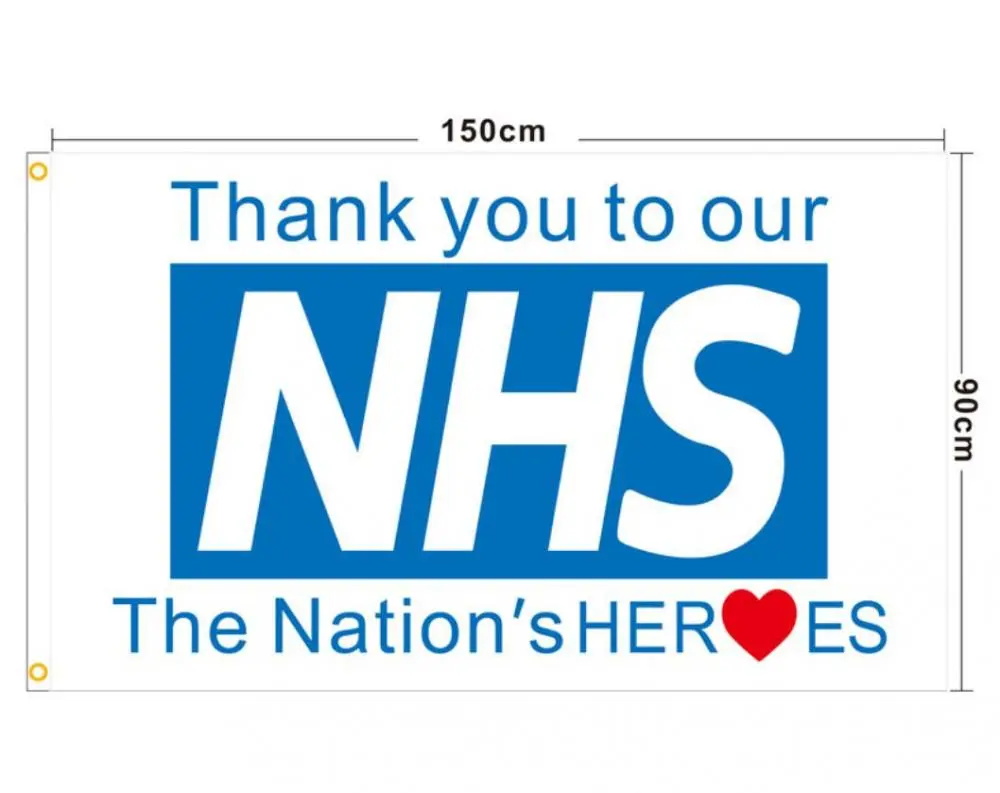 Danke NHS-Flaggen