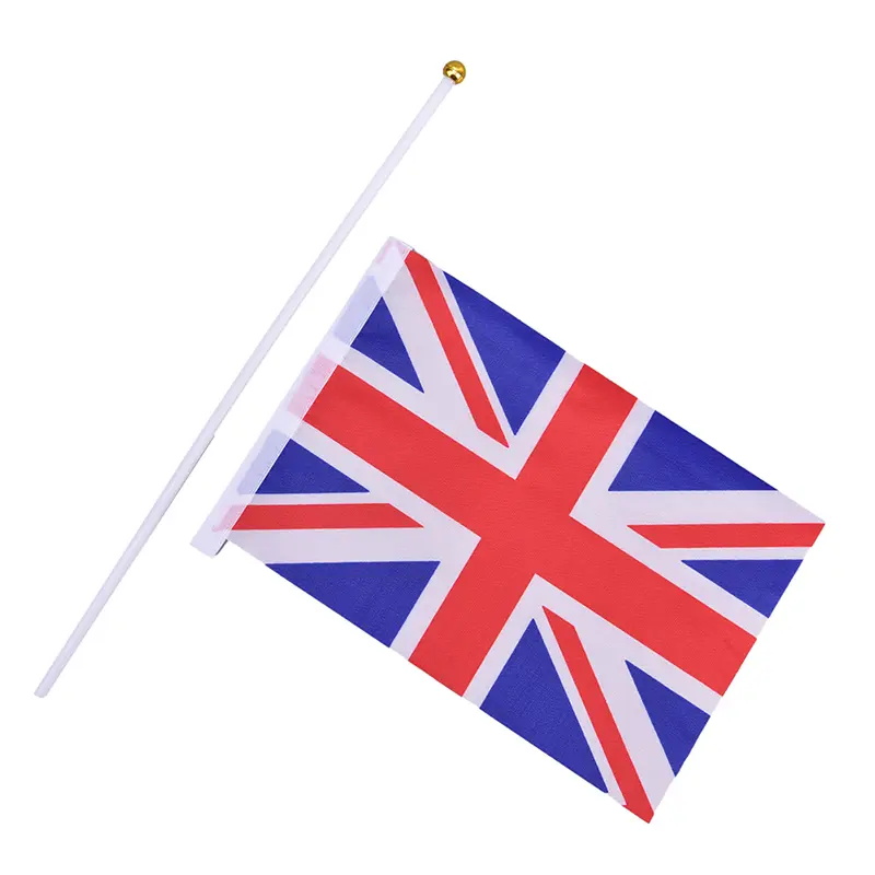 Handschwenkende UK-Flagge